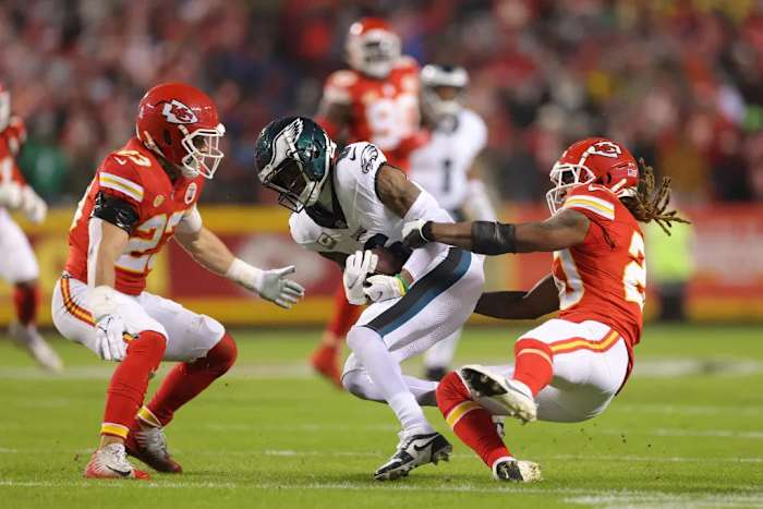The Philadelphia Eagles moved to 9-1 after defeating the Kansas City Chiefs.